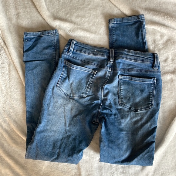 Girls skinny Jeans with sequined pockets (pink or blue), size 10/12. Bundle!! - Picture 5 of 5